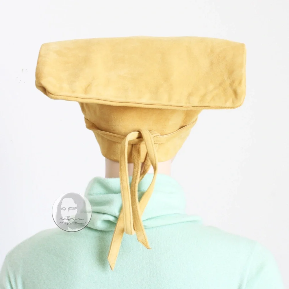 Bonnie Cashin for Sills Bag Hat Suede Leather Accessory Rare Vintage 60s Mod OS